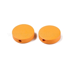 Painted Natural Wood Beads&nbsp;WOOD-S049-02B-08