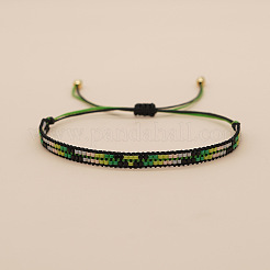 Bohemian Glass Seed Beads Braided Bead Bracelets&nbsp;TT0966