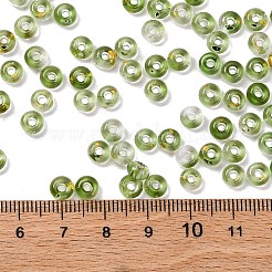 3/0 Baking Paint Transparent Colours Glass Round Beads&nbsp;SEED-L011-13A-06
