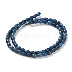 天然ドロマイトビーズ連売り  染め  ライス  スチールブルー  5.5~6x4.5mm  穴：1mm  約68~69個/連  15.94~16.22インチ（40.5~41.2cm）&nbsp;G-F765-A03-01