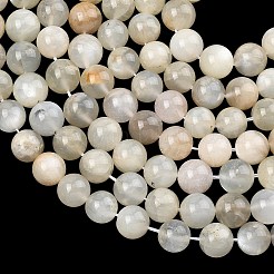 Natural White Moonstone Beads Strands&nbsp;G-C277-A01-10mm