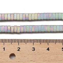 Electroplated Frosted Non-magnetic Synthetic Hematite Beads Strands&nbsp;G-G089-A01-13