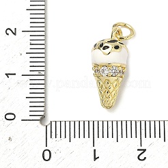 Brass Micro Pave Cubic Zirconia Pendants&nbsp;KK-H255-03G-03