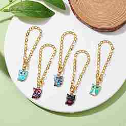 Owl Alloy Pendants Decorations&nbsp;HJEW-JM01865