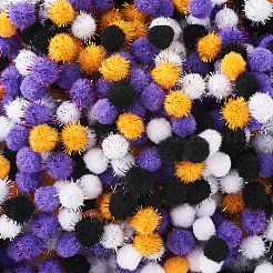 800Pcs 8 Styles Halloween Handmade DIY Doll Craft Pom Pom Yarn Pom Pom Balls&nbsp;FABR-TA0001-02