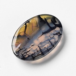 Natural Dragon Veins Agate Cabochons&nbsp;X-G-F296-05-22x30mm