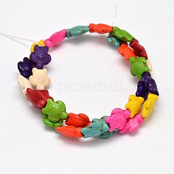 Dyed Synthetic Turquoise Beads Strands&nbsp;LS-G-M152-01-B