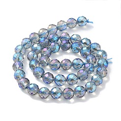 Electroplated Synthetic Quartz Crystal Beads Strands&nbsp;G-Z038-A02-02FR-1