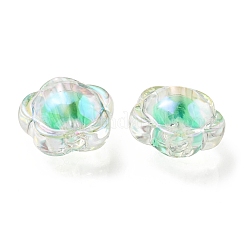 UV Plating Rainbow Iridescent Acrylic Beads&nbsp;OACR-A014-03H