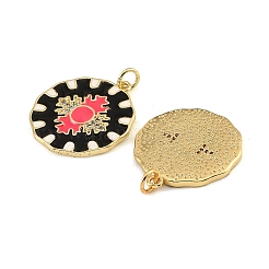 Brass Micro Pave Clear Cubic Zirconia Pendants&nbsp;CU-CBA9175-12G