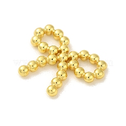 304ステンレスペンダント  ちょう結びチャーム  18KGP本金メッキ  19x24.5x3mm  穴：3.3x6.3mm&nbsp;STAS-Q322-28G-01
