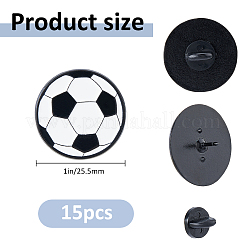 15Pcs Sports Series Enamel Pin&nbsp;JEWB-FH0003-02B