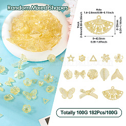 182Pcs 100G Transparent Acrylic Beads&nbsp;OACR-TA0003-69B