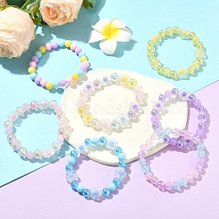 DIYジュエリー作成キット  24種類のアクリルビーズを含む  ミックスカラー  8mm  穴：2mm  4色  25個/カラー  100pc&nbsp;DIY-YW0011-97