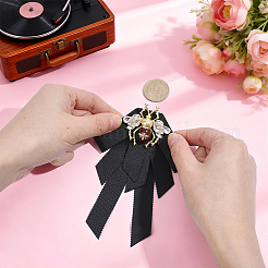 1Pc Alloy & Iron & Polyester & Acrylic Exquisite Lapel Pin for Women&nbsp;JEWB-HY0001-67