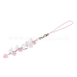 4Pcs Glass & Acrylic Mobile Straps&nbsp;HJEW-HS00013