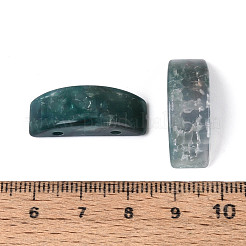 ツートンの不透明アクリルビーズ  天然石風  アーチ  2穴  士官候補生ブルー  8.5x25.5x9mm  穴：2.2mm  約312個/500g&nbsp;OACR-N157-01