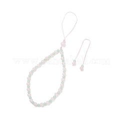 宝石携帯ストラップ  ナイロン糸付き  ミックスカラー  215mm  3個/セット&nbsp;HJEW-JM03418