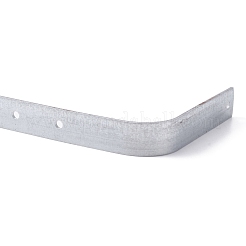 バッグクラフト用アイアン製がま口金具  プラチナ  27.5~28.2x9.3~9.6x1.8cm  穴：4.3mm&nbsp;FIND-WH0105-81P-03