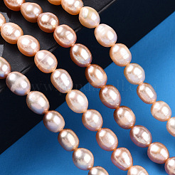 Natural Cultured Freshwater Pearl Beads Strands&nbsp;PEAR-N012-05S