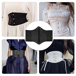 PU Leather Wide Elastic Corset Belts&nbsp;AJEW-WH0263-46C