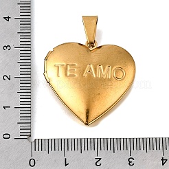 316 Stainless Steel Locket Pendants&nbsp;STAS-N0016-18B-G