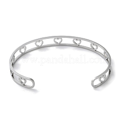 Non-Tarnish 304 Stainless Steel Open Cuff Bangles&nbsp;BJEW-P307-05P