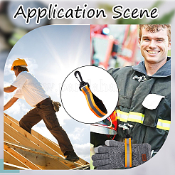Nylon Firefighter Glove Strap with Reflective Trim&nbsp;FIND-WH0139-83B