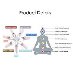 Mixed Stone Chakra Decorations&nbsp;G-F515-02C