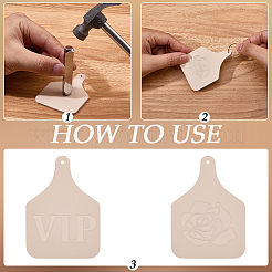 Leather Label Tags&nbsp;AJEW-CL0003-23A