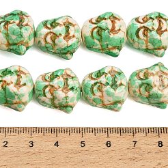 Buddhist Dyed Synthetic Turquoise Beads Strands&nbsp;GG-CBAAE19-01