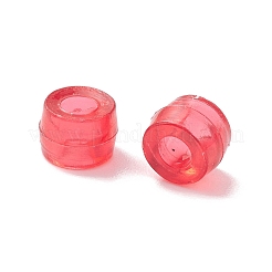 透明プラスチックビーズ  バレル  ミックスカラー  6.3x4.5mm  穴：2.7mm  約4500個/500g&nbsp;KY-C013-04