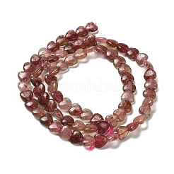 Natural Strawberry Quartz Beads Strands&nbsp;G-P575-C05-6mm