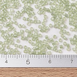 MIYUKIデリカビーズ  シリンダー  日本製シードビーズ  11/0  （db1765)輝くセロリの裏地オパールab  1.3x1.6mm  穴：0.8mm  約2000PCS /ボトル  10 G /ボトル&nbsp;SEED-JP0008-DB1765