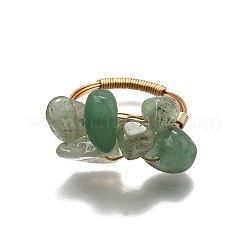 5Pcs Natural Gemstone Finger Rings&nbsp;RJEW-TA00202