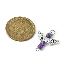 Mixed Stone Angel Connector Charms&nbsp;PALLOY-JF02242