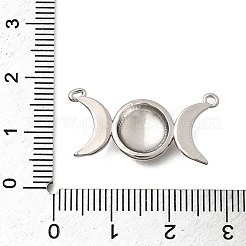 宗教真鍮ペンダント  三女神のサインチャーム  プラチナ  13x26.5x4mm  穴：1~1.2mm&nbsp;KK-K426-02P