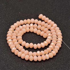 Faceted Rondelle Glass Beads Strands&nbsp;GLAA-I033-6mm-32