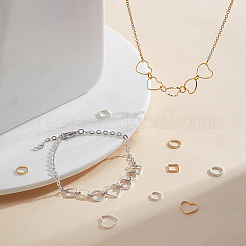 80Pcs 8 Style Brass Linking Rings&nbsp;KK-FH0005-70