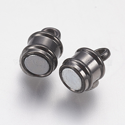 Brass Magnetic Clasps with Loops&nbsp;KK-F739-05B