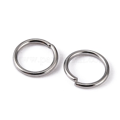 変色しにくい304ステンレススチール製オープン丸カン  ラウンド  20ゲージ  ステンレス鋼色  7x0.8mm  内径：5.4mm&nbsp;STAS-E067-05-7mm