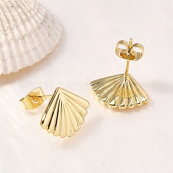 Brass Stud Earrings&nbsp;EJEW-B118-04G
