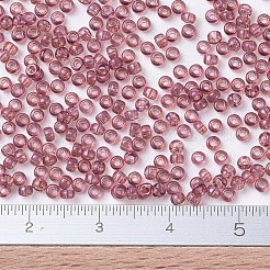 MIYUKIラウンドロカイユビーズ  日本製シードビーズ  （rr303)ローズゴールド光沢  11/0  2x1.3mm  穴：0.8mm  約1100PCS /ボトル  10 G /ボトル&nbsp;SEED-JP0008-RR0303