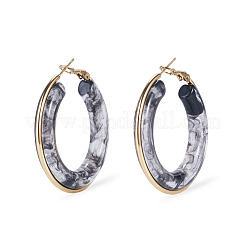 1 Pair 304 Stainless Steel Hoop Earrings&nbsp;EJEW-TA0001-89B