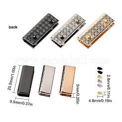 6 Sets 3 Colors Zinc Alloy Bag Corner Protectors&nbsp;FIND-GF0001-94