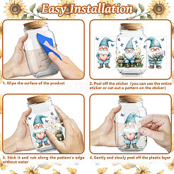 PVC DIY 熱転写紙  UV昇華カップ用  gnome  110x240mm  10スタイル  1個/スタイル  10個/セット&nbsp;DIY-WH0517-343
