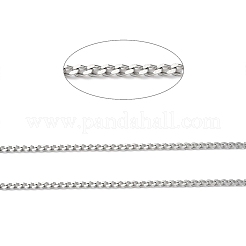 Tarnish Resistant 304 Stainless Steel Faceted Curb Chains&nbsp;CHS-G027-07P