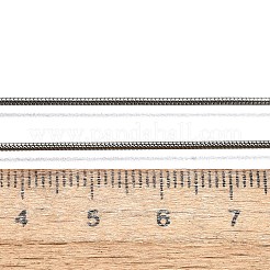 変色しにくい304ステンレススチールのスネークチェーンネックレス  ステンレス鋼色  17.7インチ（45cm）  1.2mm&nbsp;STAS-M174-018P-A