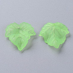 Autumn Theme Transparent Frosted Acrylic Pendants&nbsp;PAF002Y-28