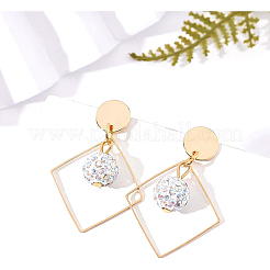 真鍮製スタッドピアスパーツ  ループとピアスバックキャッチ付き  18KGP本金メッキ  20個/箱&nbsp;KK-BC0006-03G